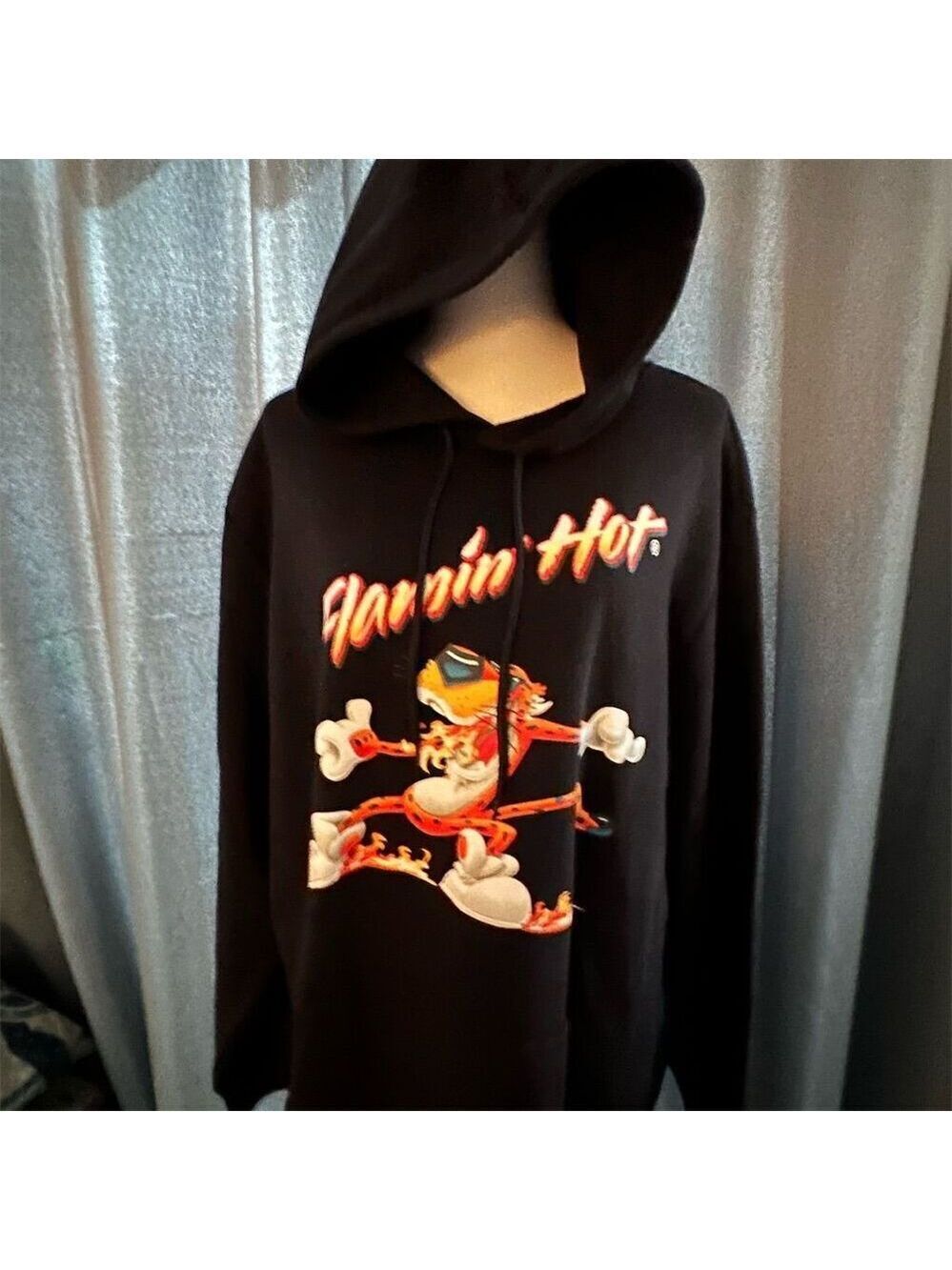 Flamin' Hot Black Hoodie